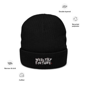 Wealthy Fortune #TrendsBrand Ribbed knit beanie