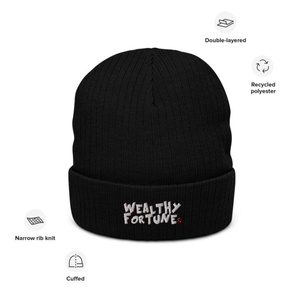 Wealthy Fortune #TrendsBrand Ribbed knit beanie