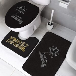 CLTrends 3 Pcs Toilet Rug Set